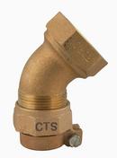 Ford Meter Box Female Copper Threaded x Pack Joint 45 Degree Bend 