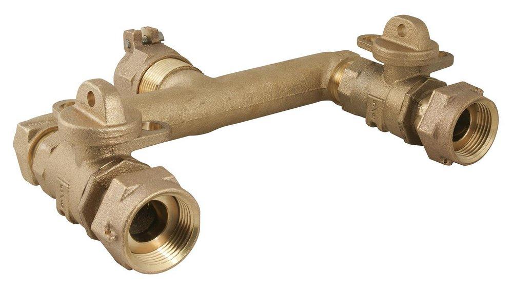 Ford Meter Box Pack Joint x Meter Swivel Nut x Meter Swivel Nut Brass Reducing Branch Assembly 