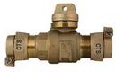 1 in. Pack Joint Brass Ball Curb Valve