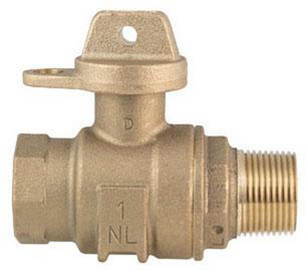Ford Meter Box MIPT x FIPT Brass Ball Curb Valve 