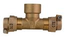 3/4 x 3/4 x 1 in. Pack Joint x FIP Water Service Brass Reducing Tee