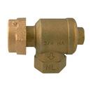 1/2 x 3/4 in. Meter Swivel x FIP Brass Single Angle Check Valve