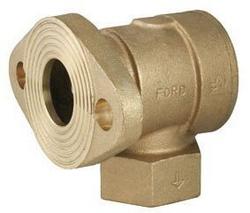 2 in. Meter Flanged x FIP Brass Single Angle Check Valve