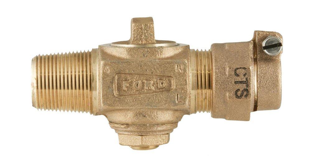 Ford Meter Box CC Taper Threaded x Pack Joint Brass Corporation Stop 