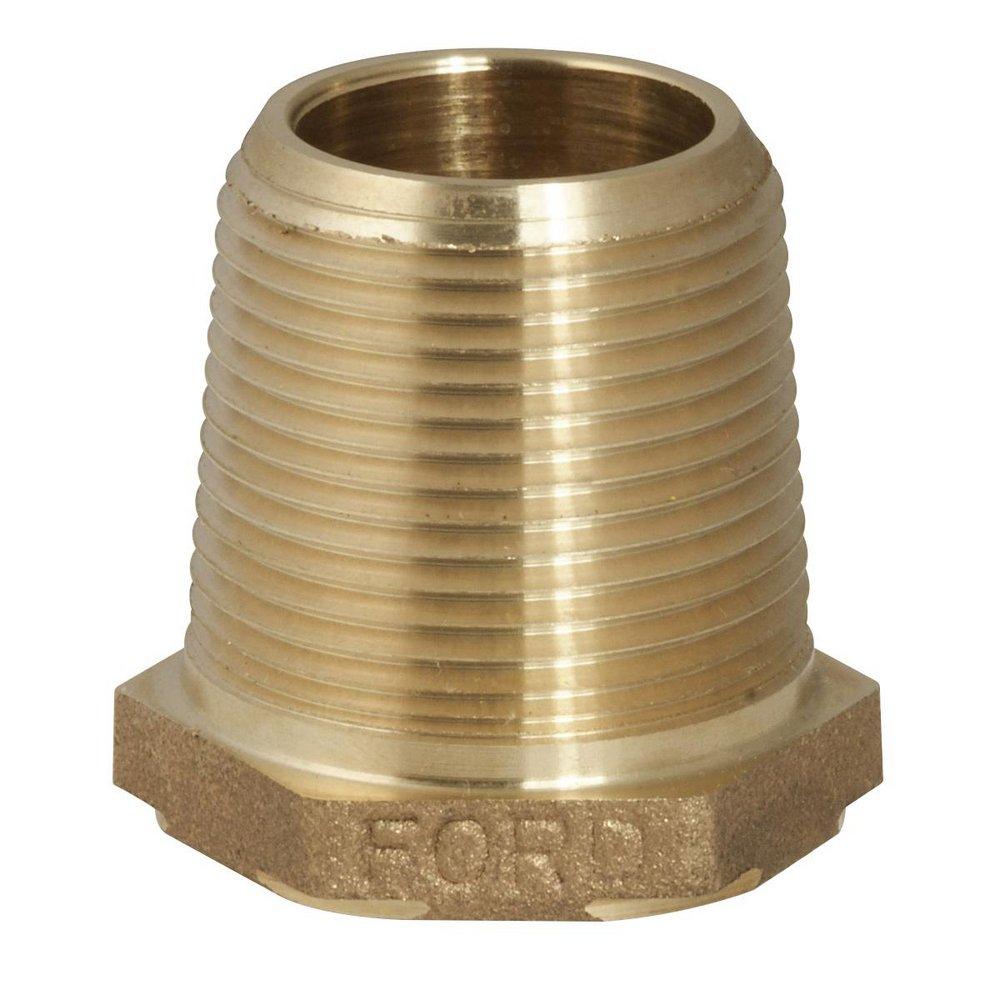 Ford Meter Box AWWA x FIP Reducing Copper Water Service Brass Bushing 