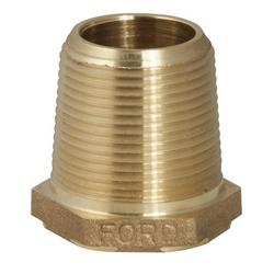2 x 1-1/2 in. AWWA x FIP Reducing Copper Water Service Brass Bushing
