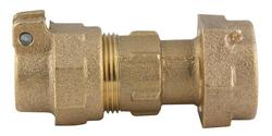 3/4 x 1 in. CTS Straight Brass Meter Coupling