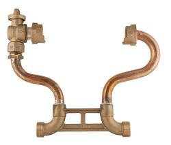 15 in. Brass Meter Resetter with Angle Ball Valve and Meter Nut