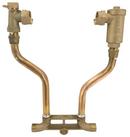 1 in. D P Swivel Brass and Copper Straight Meter Setter