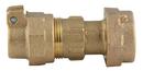 1/2 x 3/4 in. Swivel Nut x CTS Pack Joint Brass Meter Coupling