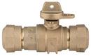 1 in. CTS x CTS Quick Joint Ball Valve Curb Stop