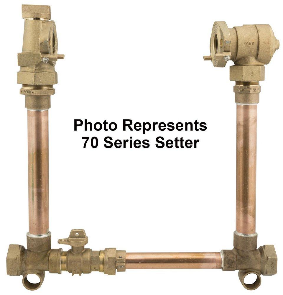 Ford Meter Box D P Swivel Brass Straight Meter Setter 