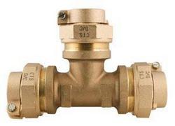 1-1/2 in. Pack Joint Water Service Brass Tee