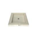 Tile Redi USA Polished Chrome 36 in. Triple Curb Shower Base with Center Drain 