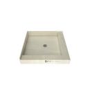 Tile Redi USA Polished Chrome 36 in. Double Curb Shower Base with Center Drain 