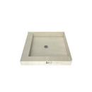 Tile Redi USA Polished Chrome 36 in. Double Curb Shower Base with Center Drain 