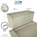 Tile Redi USA Yellow 12 x 12 in. Shower Bench for Shower Base 36 