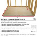 Tile Redi USA Polished Chrome 37 in. Double Curb Shower Base with Right Hand Drain 