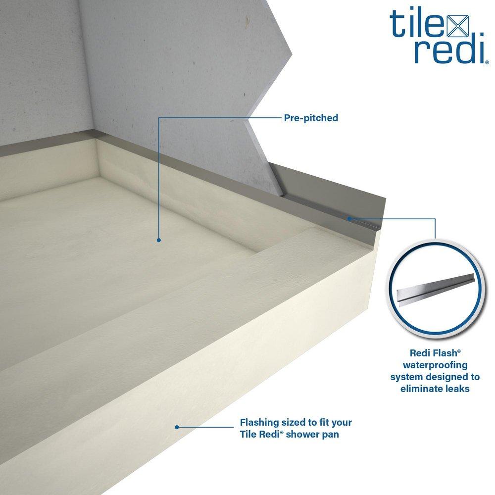Tile Redi USA Silver Waterproof Flashing System for 32 in. Shower Base 