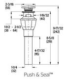 Pfister Brushed Nickel Plastic Push-Pull Drain 