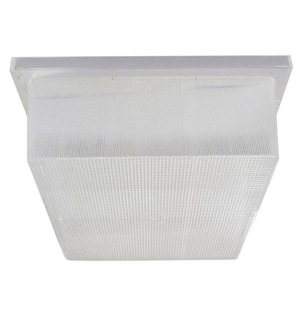 AFX White 10.5W 1-Light Outdoor Utility LED Flushmount Light 