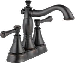 Two Handle Centerset Bathroom Sink Faucet in Venetian Bronze