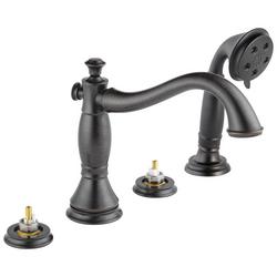 Two Handle Roman Tub Faucet with Hand Shower in Venetian Bronze (Handles Sold Separately) (Trim Only)