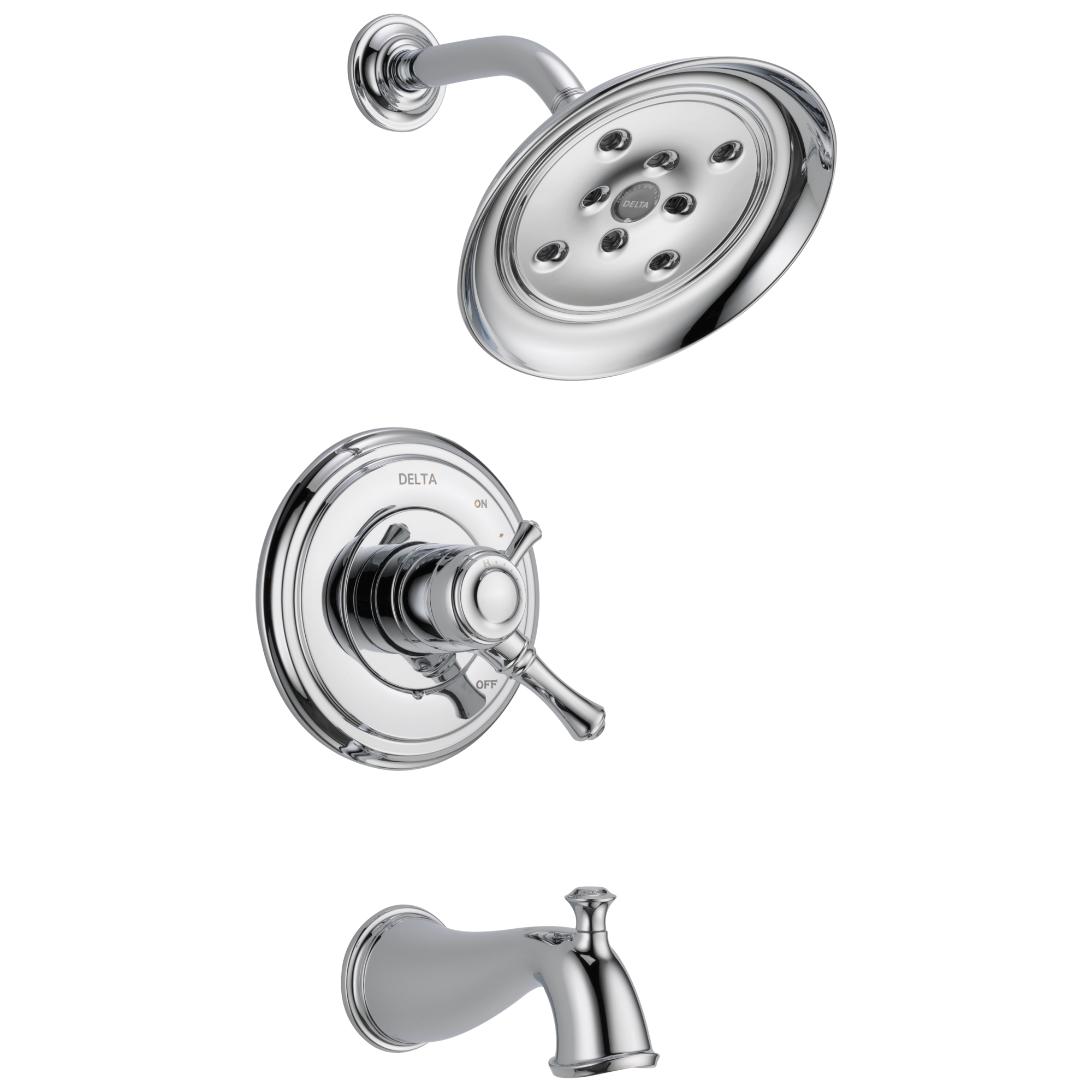 Delta Faucet Chrome Two Handle Single Function Bathtub & Shower Faucet (Trim Only) 