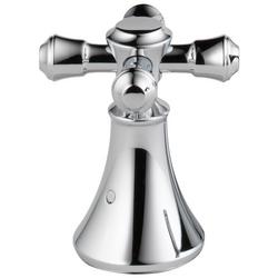 Metal Cross Roman Tub Filler Handles in Chrome