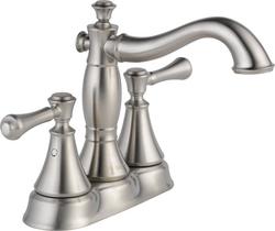 Two Handle Centerset Bathroom Sink Faucet in Brilliance&reg; Stainless
