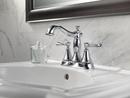 Delta Faucet Brilliance&reg; Stainless Two Handle Centerset Bathroom Sink Faucet with Pop-Up Drain Assembly 
