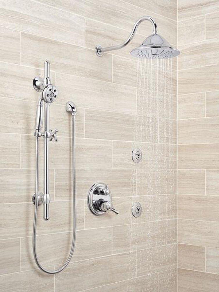 Delta Faucet Chrome Single Function Full Body and Rain Showerhead 