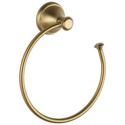 Round Open Towel Ring in Brilliance Champagne Bronze