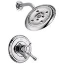 Two Handle Single Function Shower Faucet in Chrome (Trim Only)