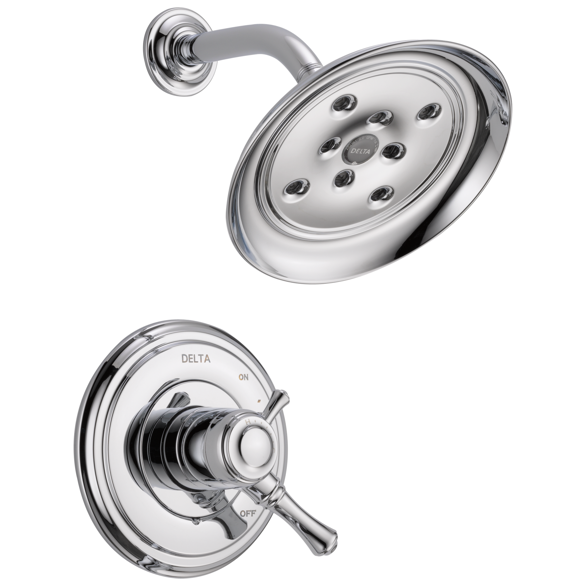 Delta Faucet Chrome Two Handle Single Function Shower Faucet (Trim Only) 