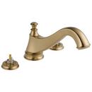Two Handle Roman Tub Faucet in Champagne Bronze Trim Only