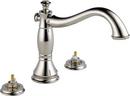 Delta Faucet Polished Nickel Two Handle Roman Tub Faucet Trim Only 