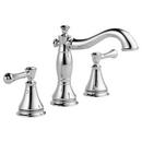 Delta Faucet Chrome Two Handle Widespread Bathroom Sink Faucet with Pop-Up Drain Assembly 