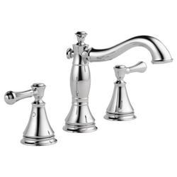 Two Handle Widespread Bathroom Sink Faucet in Chrome