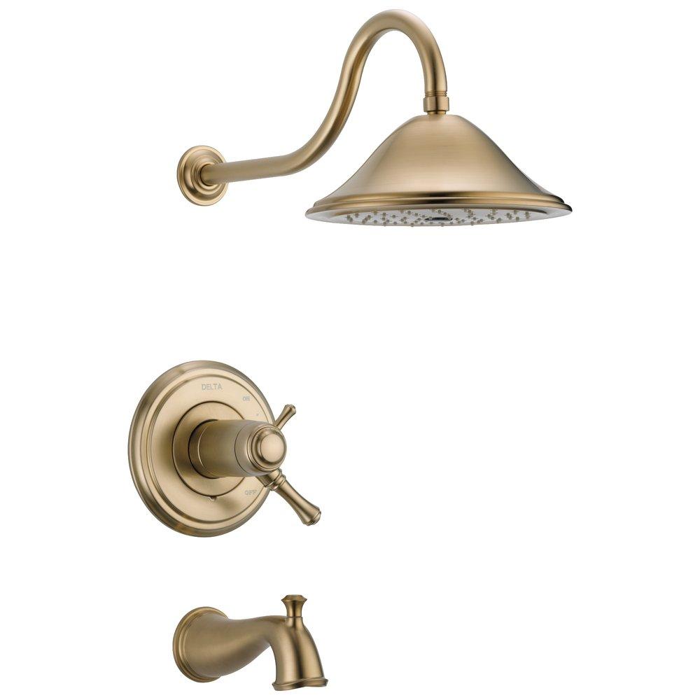 Delta Faucet Champagne Bronze Two Handle Single Function Bathtub & Shower Faucet (Trim Only) 