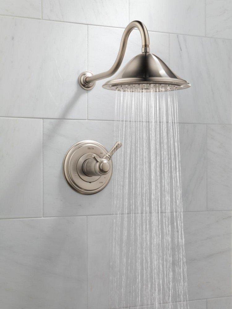 Delta Faucet Brilliance Stainless Single Handle Single Function Shower Faucet (Trim Only) 