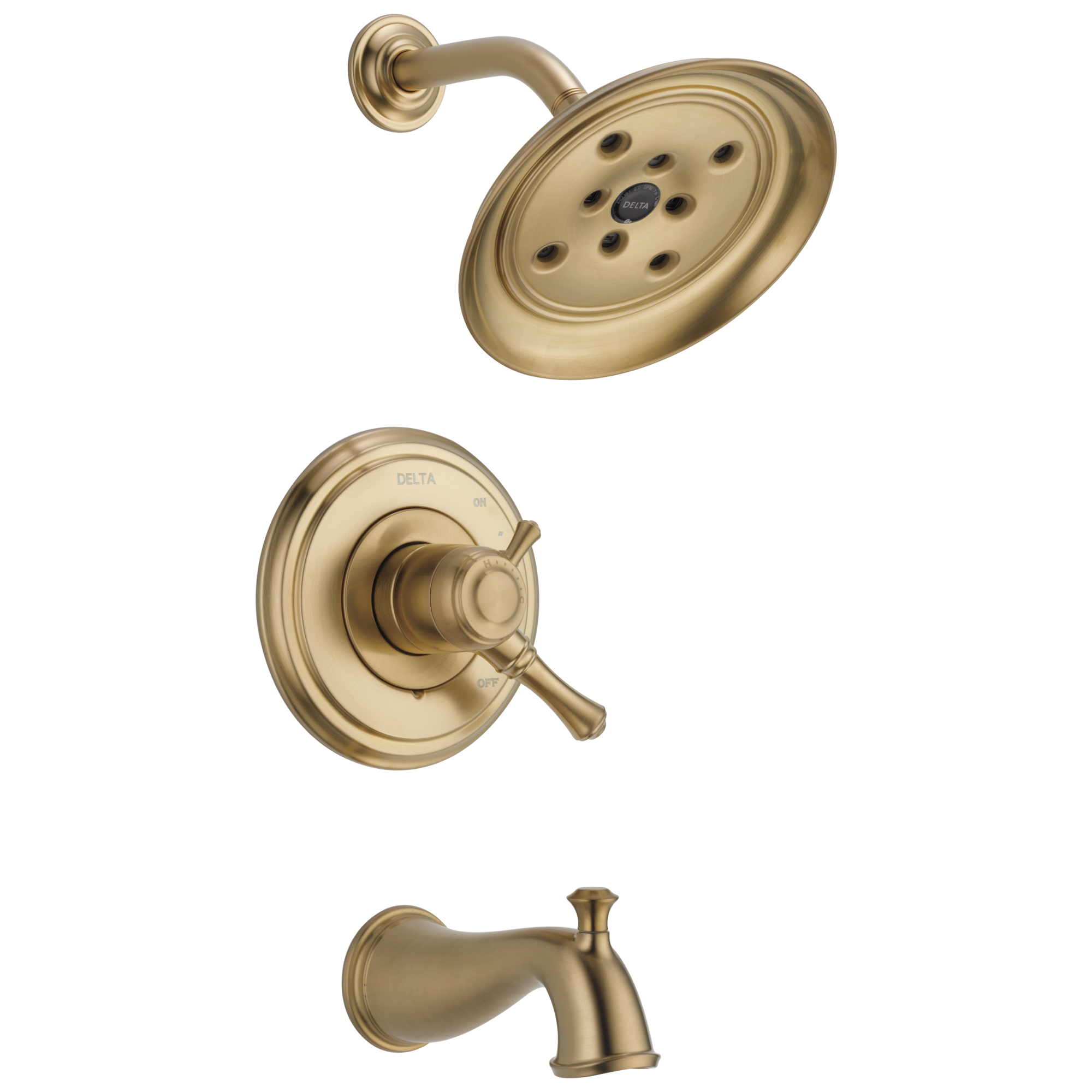 Delta Faucet Brilliance Champagne Bronze Two Handle Single Function Bathtub & Shower Faucet (Trim Only) 
