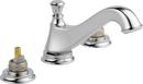 Delta Faucet Chrome Two Handle Widespread Bathroom Sink Faucet with Pop-Up Drain Assembly (Handles Sold Separately) 