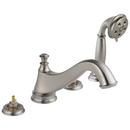 Two Handle Roman Tub Faucet in Stainless Trim Only