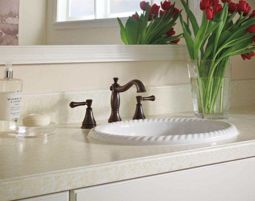 Delta Faucet Venetian Bronze Two Handle Widespread Bathroom Sink Faucet with Pop-Up Drain Assembly 