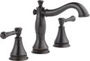 Delta Faucet Venetian Bronze Two Handle Widespread Bathroom Sink Faucet with Pop-Up Drain Assembly 