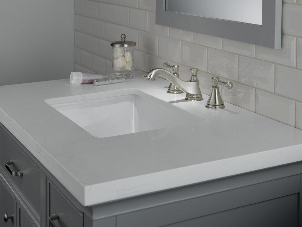 Delta Faucet Brilliance Stainless Metal Handle Set 