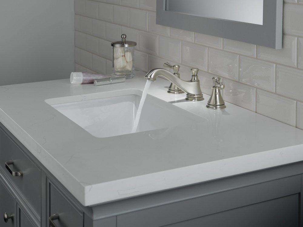 Delta Faucet Brilliance Stainless Metal Handle Set 