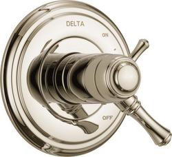 Single Handle Thermostatic Valve Trim in Polished Nickel