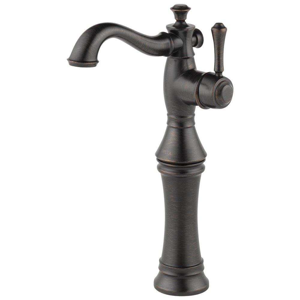 Delta Faucet Venetian Bronze Single Handle Vessel Filler Bathroom Sink Faucet 